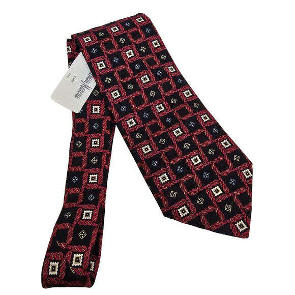Brioni Necktie Mens Silk Geometric Pattern Tie Made In Italy Neiman Marcus New - Picture 14 of 16